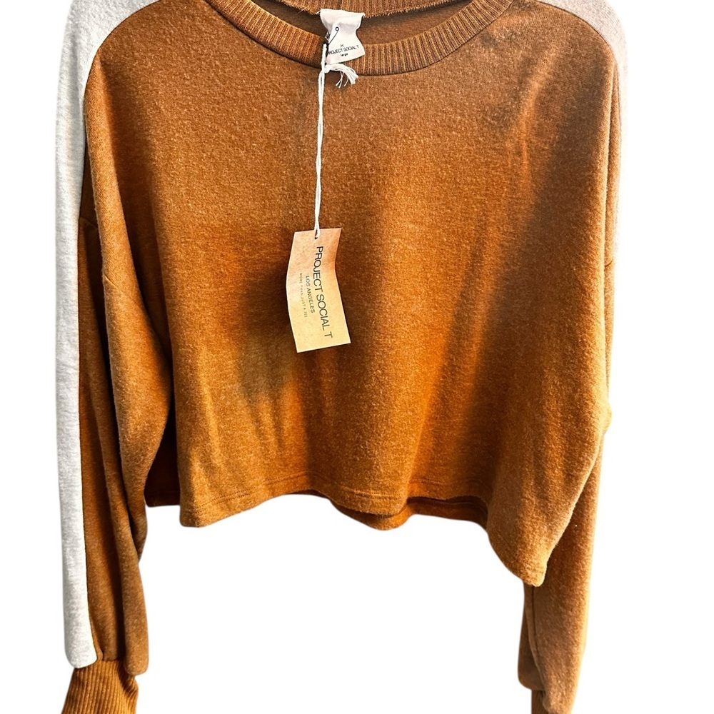 NWT Super Soft Project Social Cropped Tee - Picture 2 of 5